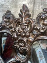 Load image into Gallery viewer, large gold ornate decorative wall mirror 52 1/2” x 37”