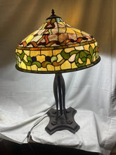 Load image into Gallery viewer, Tiffany Style Adjustable Height Floor & Table Lamp Stained Glass 33”-46” Tall