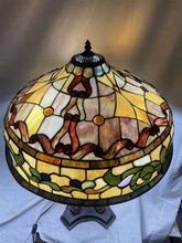 Load image into Gallery viewer, Tiffany Style Adjustable Height Floor & Table Lamp Stained Glass 33”-46” Tall