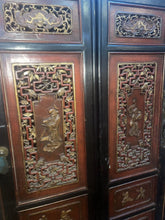 Load image into Gallery viewer, Antique Handmade Chinese Large Wood Lacquer Cabinet