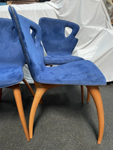 Load image into Gallery viewer, vintage mid century Italian modern CARLO MALNATI 'BAMBI' DINING CHAIRS!!