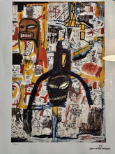 Load image into Gallery viewer, LM5- Jean‑Michel Basquiat “Famous Moon King” Offset Print 60/300 Framed 27x35