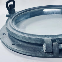 Load image into Gallery viewer, Vintage German Ship Porthole DIN 81651 Bronze 18.5” SEKURIT Glass Nautical