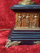 Load image into Gallery viewer, PAIR of Antique French Candelabra 38” Bronze Marble Base Five Arm Candle Holder