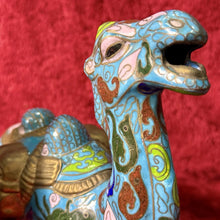 Load image into Gallery viewer, Beautiful Matching Antique Pair of Chinese Cloisonné Camel Statues