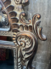 Load image into Gallery viewer, large gold & bronze ornate decorative wall mirror 67“ x 40“