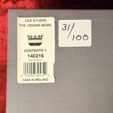Load image into Gallery viewer, Waterford Designer’s Studio Crown Bowl 31/100 Jim O’Leary 12” × 8” Limited, COA
