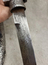 Load image into Gallery viewer, Antique Islamic Middle Eastern Mughal Dagger Jambiya In Silver Sheath (swgn1008)