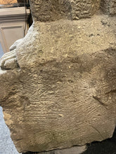 Load image into Gallery viewer, Antique Stelae Large Mayan Temple Carving, Shale (500 bc to 250 Ad) 44.5” Tall