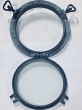 Load image into Gallery viewer, Vintage German Ship Porthole DIN 81651 Bronze 18.5” SEKURIT Glass Nautical