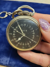 Load image into Gallery viewer, Hamilton WW2 4992B Military Navigation Pocket Watch 22 jewels 1941 With Chain