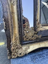 Load image into Gallery viewer, #115 Antique Style Ornate Large Gold And Black Mirror 3D 69“ X 46“