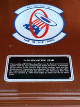 Load image into Gallery viewer, Vintage P-80 Shooting Star Lockheed Martin Airplane Mahogany Wood Model