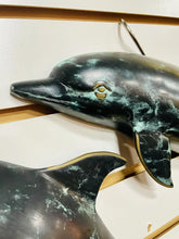 Load image into Gallery viewer, RARE Vintage SPI (San Pacific Int’l) Pair Set of 2 DOLPHINS BRASS Sculptures