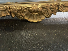 Load image into Gallery viewer, #246 Ornate Antique Gold Wood Framed Accent Mirror 46“ X 39.5“