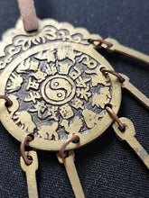 Load image into Gallery viewer, Antique OLD CHINESE BRASS METAL OPIUM CHATELAINE w/ 6 TOOLS