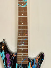 Load image into Gallery viewer, E.M. ZAX Original SIGNED Acrylic Painting On New Rogue Rocketeer Electric Guitar