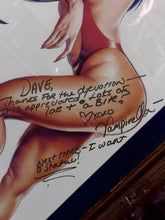 Load image into Gallery viewer, Hand Signed Vampirella Art Print Framed 28x16 Personalized Autograph Pin-Up