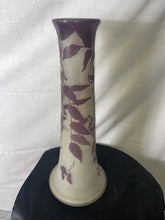 Load image into Gallery viewer, EMILE GALLE Signed Acid Etched Double Overlay Cameo Glass Vase 1900's - 18.5”