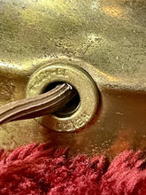 Load image into Gallery viewer, Vintage Mid Century HEYCO 22.5” Opaline Milk Glass Table Lamps w/ 6” Brass Base