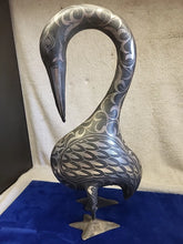 Load image into Gallery viewer, Antique Islamic Persian Qajar Period Patinated Steel Bird Figurine