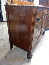 Load image into Gallery viewer, Antique 1920’s-30’s Bedroom Set High Boy Dresser-Mirrored Dresser Full Bed