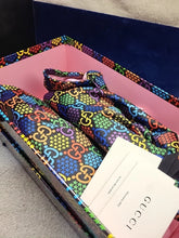 Load image into Gallery viewer, Gucci Multi GG Rombi Monogram Psychedelic Ace Lace up Sneakers Sz 5 CIB!!