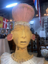 Load image into Gallery viewer, Large Life Size majestic Mexican Native Aztec Inca Clay Warrior Statue 81”