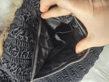 Load image into Gallery viewer, Handmade REAL Silver Fox FUR MUFF W/ Head HAND WARMER PURSE - LARGE SIZE