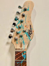 Load image into Gallery viewer, E.M. ZAX Original SIGNED Acrylic Painting On New Rogue Rocketeer Electric Guitar
