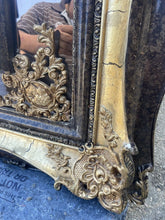 Load image into Gallery viewer, #115 Antique Style Ornate Large Gold And Black Mirror 3D 69“ X 46“