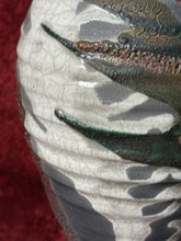 Load image into Gallery viewer, NS22- ALEX LONG Raku Copper Lava Glazed Ceramic Pottery 8.25” Vase, SIGNED 2012