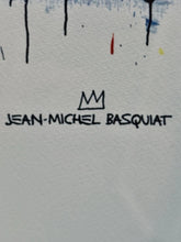 Load image into Gallery viewer, LM8- Jean-Michel Basquiat Untitled (Fishing) Lithograph 262/300, 34.75”x25.75”
