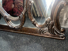 Load image into Gallery viewer, large gold ornate decorative wall mirror 52 1/2” x 37”