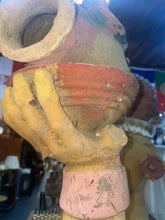 Load image into Gallery viewer, Large Life Size majestic Mexican Native Aztec Inca Clay Warrior Statue 81”