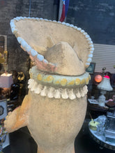 Load image into Gallery viewer, Large Life Size majestic Mexican Native Aztec Inca Clay Warrior Statue 81”