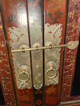 Load image into Gallery viewer, Antique 19th Century Chinese Wood Black Lacquer 3 Tiered Cabinet 87” X 40” !!