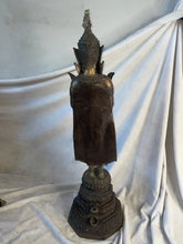 Load image into Gallery viewer, Antique bronze Thai Buddha statue from Thailand 29” Tall !!