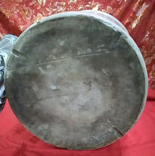 Load image into Gallery viewer, Large Antique Horseshoe 12 Gallon Stoneware Crock 18”