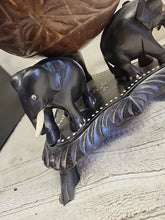 Load image into Gallery viewer, Anglo Raj carved coconut shell with elephant tobacco storage