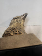 Load image into Gallery viewer, Art Deco Bald American Eagle Bust Resin Sculpture on Marble Base Figurine Decor