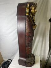 Load image into Gallery viewer, 48” Egyptian Pharaoh Tutankhamun King Tut Sarcophagus Display Cabinet