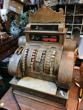 Load image into Gallery viewer, Antique 1909 Bronze National Cash Register NCR 442 E-L electric