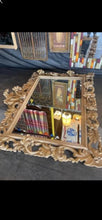 Load image into Gallery viewer, Extra Large Wood Carved Ornate Beveled Mirror 7’ X 6’