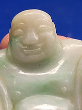 Load image into Gallery viewer, Vintage Chinese Jade Buddha with Wood Stand