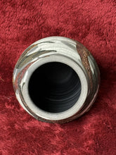 Load image into Gallery viewer, NS22- ALEX LONG Raku Copper Lava Glazed Ceramic Pottery 8.25” Vase, SIGNED 2012