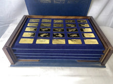 Load image into Gallery viewer, Jane's Medallic Register Great Aircraft 24kt Gold Plate on Bronze 100 Ingot Set