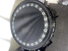 Load image into Gallery viewer, Vintage Pair Of Wood Chinese Tabourets With Mother Of Pearl Rosette Inlay Table