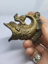 Load image into Gallery viewer, Antique 19 century Koi Fish Victorian Match Holder Decorative Arts Cigar