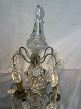 Load image into Gallery viewer, Late 18th/ Early 19th Century Brass and Crystal Candelabra Lamp